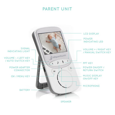 BabyWombWorld Video Baby Monitor with 2 Cameras, Audio & Night Vision